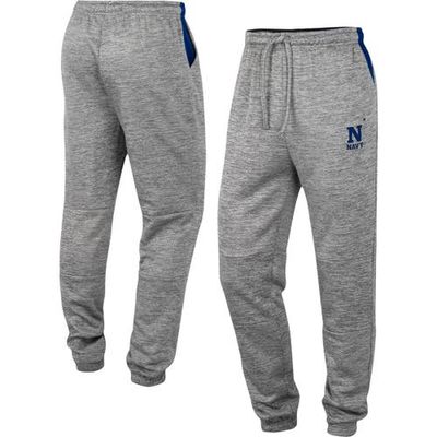 Men's Colosseum Gray Navy Midshipmen Worlds to Conquer Sweatpants
