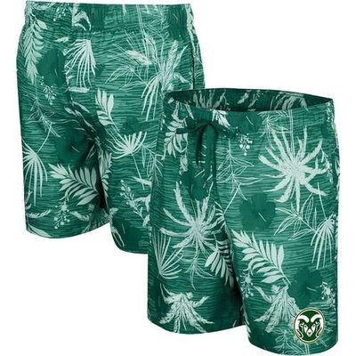 Men's Colosseum Green Colorado State Rams What Else is New Swim Shorts