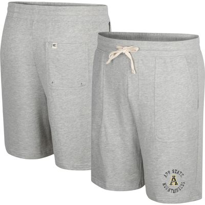 Men's Colosseum Heather Gray Appalachian State Mountaineers Love To Hear This Terry Shorts