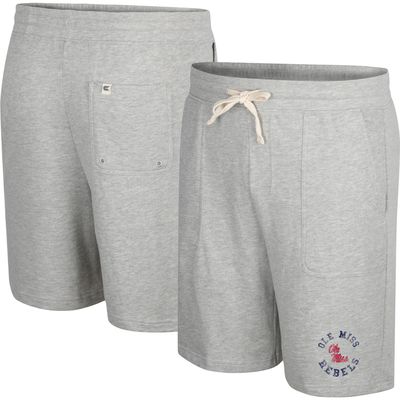 Men's Colosseum Heather Gray Ole Miss Rebels Love To Hear This Terry Shorts