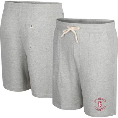 Men's Colosseum Heather Gray Stanford Cardinal Love To Hear This Terry Shorts