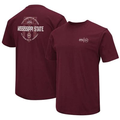 Men's Colosseum Maroon Mississippi State Bulldogs OHT Military Appreciation T-Shirt