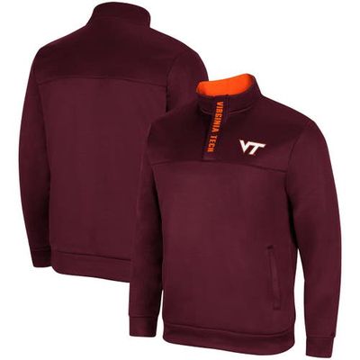Men's Colosseum Maroon Virginia Tech Hokies No Tomorrow Quarter-Zip Jacket