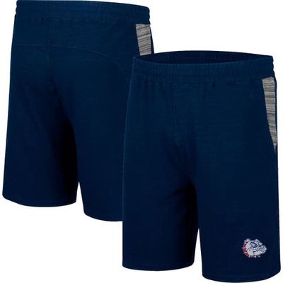 Men's Colosseum Navy Gonzaga Bulldogs Wild Party Tri-Blend Shorts