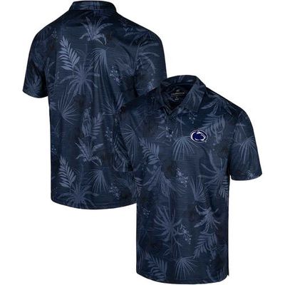 Men's Colosseum Navy Penn State Nittany Lions Big & Tall Palms Polo