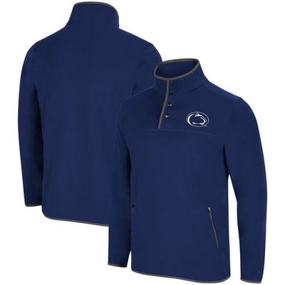 Men's Colosseum Navy Penn State Nittany Lions Rebound Snap Pullover Jacket