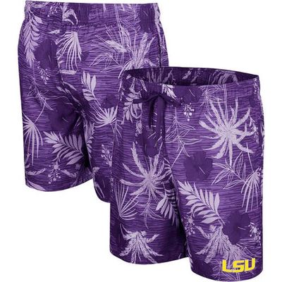 Men's Colosseum Purple LSU Tigers What Else is New Swim Shorts