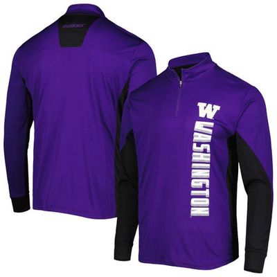 Men's Colosseum Purple Washington Huskies Bart Quarter-Zip Windshirt