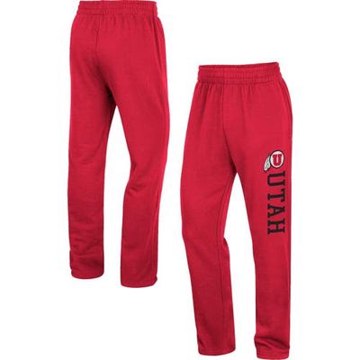 Men's Colosseum Red Utah Utes Wordmark Pants