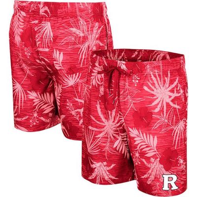 Men's Colosseum Scarlet Rutgers Scarlet Knights What Else is New Swim Shorts