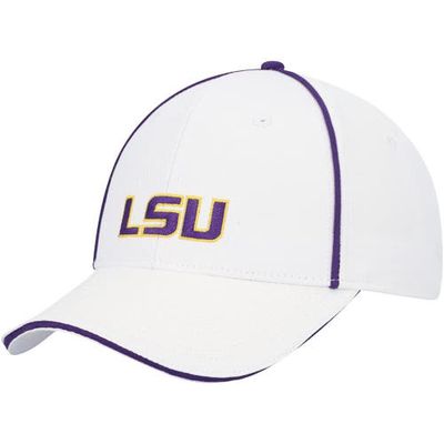 Men's Colosseum White LSU Tigers Take Your Time Snapback Hat