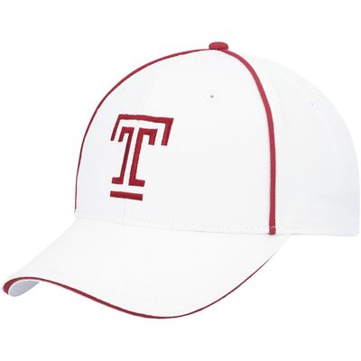 Men's Colosseum White Temple Owls Take Your Time Snapback Hat