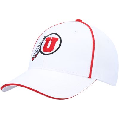 Men's Colosseum White Utah Utes Take Your Time Snapback Hat