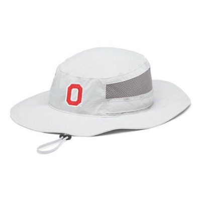 Men's Columbia Gray Ohio State Buckeyes Bora Bora Booney II Omni-Shade Bucket Hat