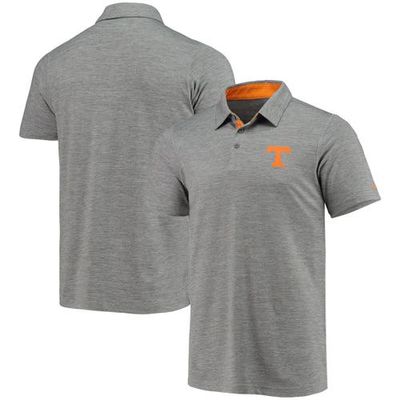 Men's Columbia Gray Tennessee Volunteers Tech Trail Omni-Shade Polo