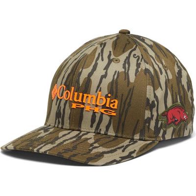Men's Columbia Mossy Oak Camo Arkansas Razorbacks Bottomland Flex Hat