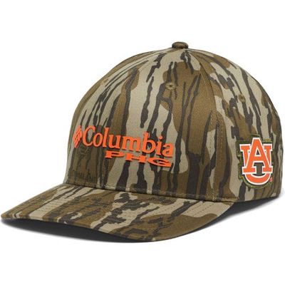 Men's Columbia Mossy Oak Camo Auburn Tigers Bottomland Flex Hat