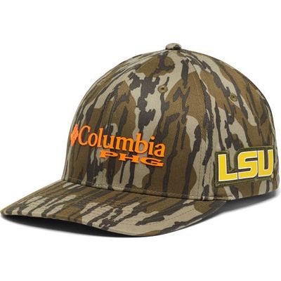 Men's Columbia Mossy Oak Camo LSU Tigers Bottomland Flex Hat