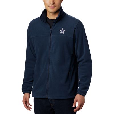 Men's Columbia Navy Dallas Cowboys Big & Tall Solid Flanker Full-Zip Jacket