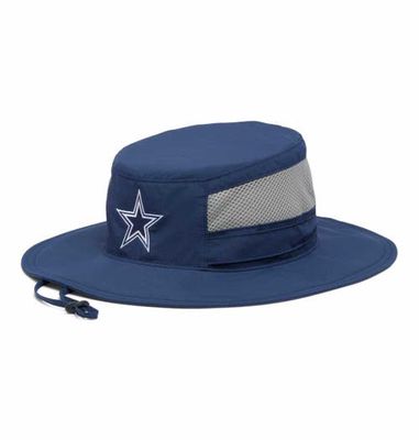 Men's Columbia Navy Dallas Cowboys Bora Bora Booney II Omni-Shade Bucket Hat