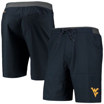 Men's Columbia Navy West Virginia Mountaineers Twisted Creek Omni-Shield Shorts