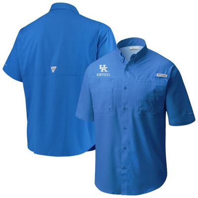 Men's Columbia Royal Kentucky Wildcats Big & Tall Collegiate Tamiami Button-Down Shirt