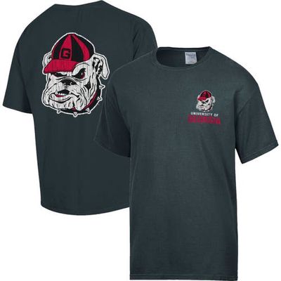 Men's Comfort Wash Charcoal Georgia Bulldogs Vintage Logo T-Shirt