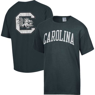 Men's Comfort Wash Charcoal South Carolina Gamecocks Vintage Arch 2-Hit T-Shirt