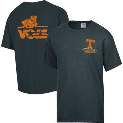 Men's Comfort Wash Charcoal Tennessee Volunteers Vintage Logo T-Shirt