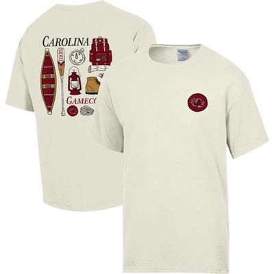 Men's Comfort Wash Cream South Carolina Gamecocks Camping Trip T-Shirt