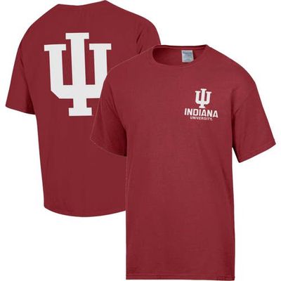 Men's Comfort Wash Crimson Indiana Hoosiers Vintage Logo T-Shirt