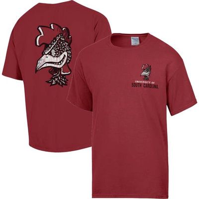 Men's Comfort Wash Garnet South Carolina Gamecocks Vintage Logo T-Shirt