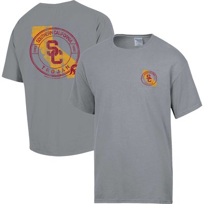 Men's Comfort Wash Graphite USC Trojans STATEment T-Shirt