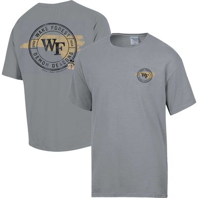 Men's Comfort Wash Graphite Wake Forest Demon Deacons STATEment T-Shirt