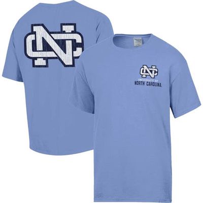 Men's Comfort Wash Light Blue North Carolina Tar Heels Vintage Logo T-Shirt