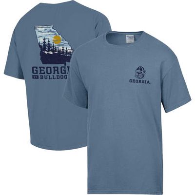 Men's Comfort Wash Steel Georgia Bulldogs Landscape T-Shirt