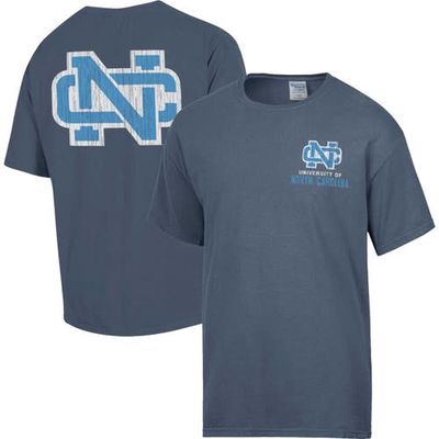 Men's Comfort Wash Steel North Carolina Tar Heels Vintage Logo T-Shirt