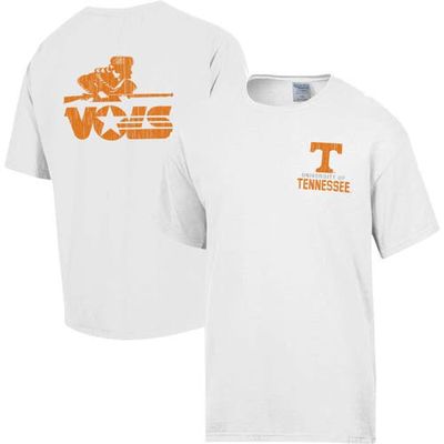 Men's Comfort Wash White Tennessee Volunteers Vintage Logo T-Shirt