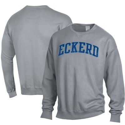 Men's ComfortWash Gray Eckerd Tritons Garment Dyed Pullover Sweatshirt