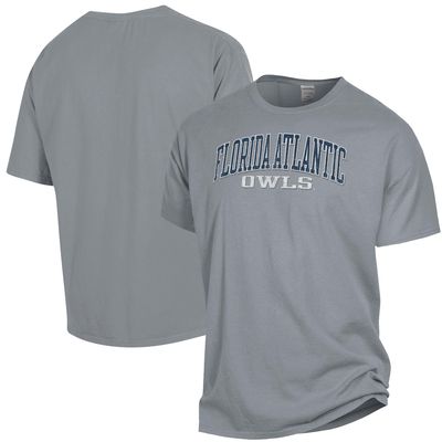 Men's ComfortWash Gray Florida Atlantic Owls Garment Dyed T-Shirt