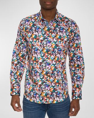 Men's Como Cotton-Stretch Sport Shirt