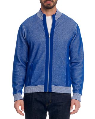 Men's Conboy Wool-Blend Zip-Front Sweater