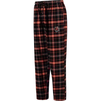 Men's Concepts Sport Black Cincinnati Bengals Ultimate Plaid Flannel Pajama Pants