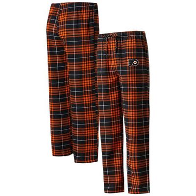 Men's Concepts Sport Black/Orange Philadelphia Flyers Concord Flannel Sleep Pants