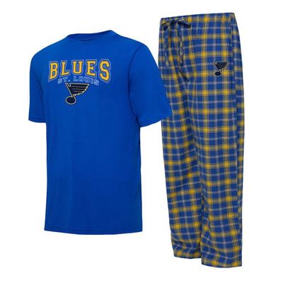 Men's Concepts Sport Blue/Gold St. Louis Blues Arctic T-Shirt & Pajama Pants Sleep Set