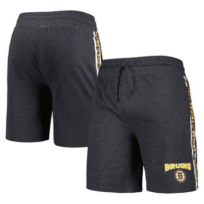 Men's Concepts Sport Charcoal Boston Bruins Team Stripe Shorts