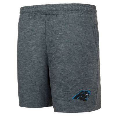 Men's Concepts Sport Charcoal Carolina Panthers Powerplay Fleece Shorts