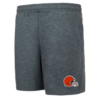 Men's Concepts Sport Charcoal Cleveland Browns Powerplay Tri-Blend Fleece Shorts