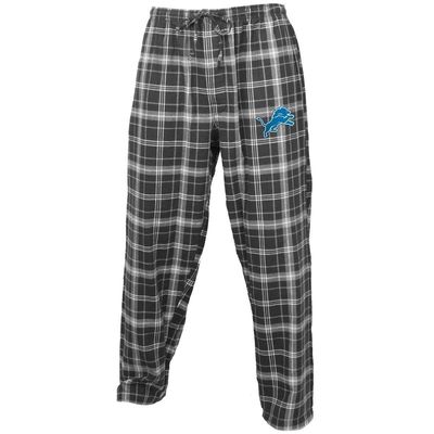 Men's Concepts Sport Charcoal/Gray Detroit Lions Ultimate Plaid Flannel Pajama Pants