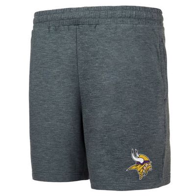 Men's Concepts Sport Charcoal Minnesota Vikings Powerplay Fleece Shorts